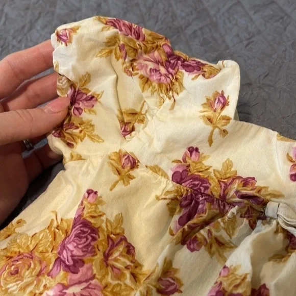 JANIE and Jack puff sleeve floral dress 18-24m - Picture 4 of 5